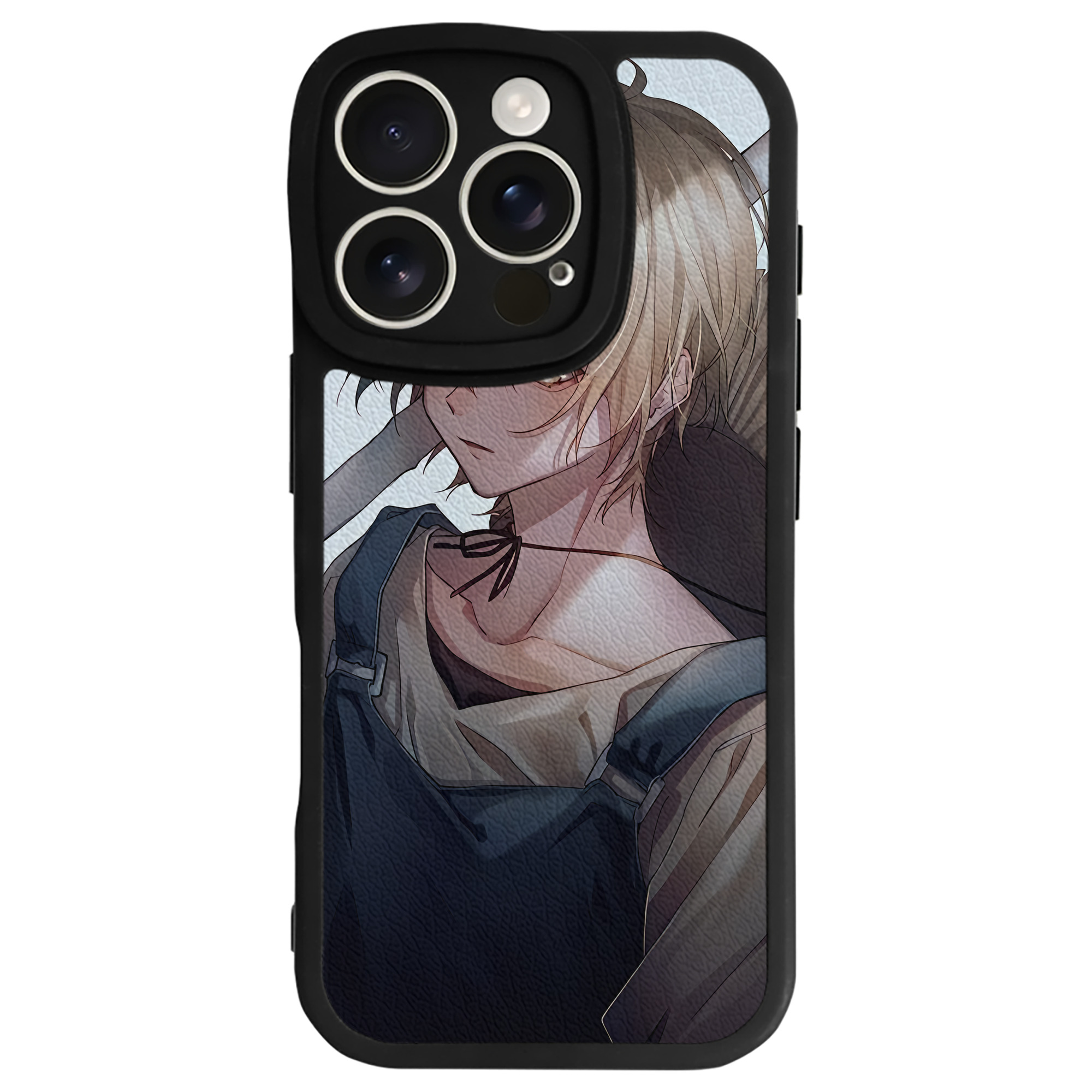 （画像用） 文豪ストレイドッグス Bungo Stray Dogs 【iPhone 16シリーズ対応】シリコンスマホケース（レザー調） 材質：シリコン